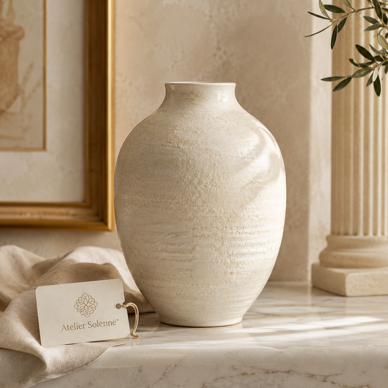 Atelier Solenne Hand-Glazed Ceramic Vase